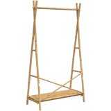  Stalak za odjeću s policom 102 x 50 x 190 cm od bambusa | shoptok.hr