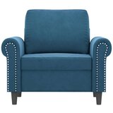 vidaXL Fotelja plava 60 cm baršunasta | shoptok.hr