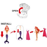  Lutka Sirena v školjki Vijolična | Shoptok.si