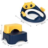 ECO TOYS stepenice za WC za djecu plavo-žute | shoptok.hr