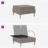  Stolić za sofu s pohranom Sivosmeđa Tkanina | Eponuda.com