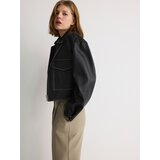 Reserved - Hlače s pojasom - svjetlomaslinasto | shoptok.hr