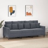 vidaXL Trosjed tamnosivi 180 cm baršunasti | shoptok.hr