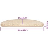  Prostirke za stepenice 30 kom krem 65x21x4 cm | shoptok.hr
