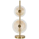 Stolna lampa u zlatnoj boji sa staklenim sjenilom (visina 63 cm) Venice –