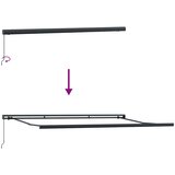 Tenda na ručno uvlačenje smeđa 450 x 300 cm | shoptok.hr