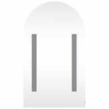  Kupaonski ormarić s ogledalom LED lučni boja hrasta 42x13x70 cm | shoptok.hr