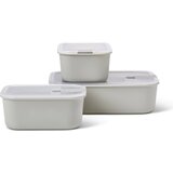  Posode s hermetičnim zapiranjem EasyClip, 3-delni komplet (2 x 700 ml + 1 x 1500 ml) - Nordic White Cene