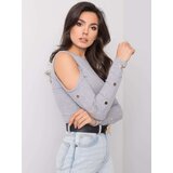 RUE PARIS Blouse-RV-BZ-5099-1.07-gray | Shoptok.si