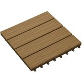 11 podnih pločica s reljefom WPC 30 x 30 cm 1 m² boja tika | shoptok.hr