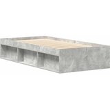  Okvir kreveta boja betona 75 x 190 cm mali za jednu osobu | shoptok.hr