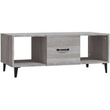 vidaXL Klubska mizica siva sonoma 102x50x40 cm konstruiran les | Shoptok.si