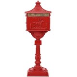 Stojeći sandučić Crvena 42,5 x 29,5 x 117 cm Liveni aluminij | Eponuda.ba