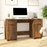 Maison Chic Pisalna miza - pisarniška miza - Računalniška miza s stranskimi omaricami dimljen hrast inženir. les, (21785346) | Shoptok.si