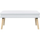  Klupa s dvostrukim slojem Bijela 110 x 40 x 47 cm Tkanina | Eponuda.ba
