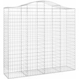  Lučne gabionske košare 2 kom 200x50x180/200cm pocinčano željezo | shoptok.hr