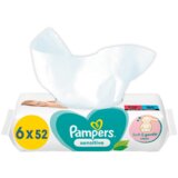 Pampers Vlažne maramice Wipes SENSITIVE 6x52 | Eponuda.com