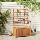 vidaXL Škatla za shranjevanje z oporno mrežo 99x50x160 cm akacijev les | Shoptok.si