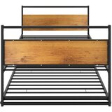 vidaXL Okvir za krevet na razvlačenje crni metalni 90 x 200 cm | shoptok.hr