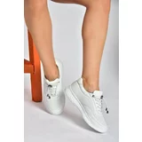 Fox Shoes P540502403 Women's Sneakers From White Genuine Leather