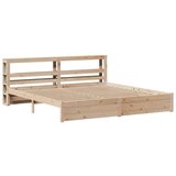  Posteljni okvir z vzglavjem 180x200 cm borovina, (21310874) | Shoptok.si