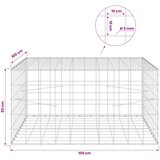 Gabion s žicom debljine 5 mm i mrežom 10x10 cm 100x100x50 cm | shoptok.hr