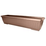 Mareš Korito za rastline Jadran (Zunanje dimenzije (Do x Š x V): 80 x 19,5 x 17 cm, Plastika, Rjava) | Shoptok.si