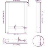  Noge stolića za kavu 2 kom bijele 50x(72-73) cm čelik | shoptok.hr