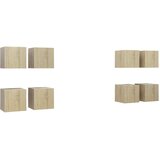  Zidni TV ormarići 8 kom boja hrasta sonome 30,5 x 30 x 30 cm | shoptok.hr