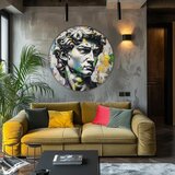  Okrugle slike s akrilom Antički pogled na Davida | different dimensions | shoptok.hr