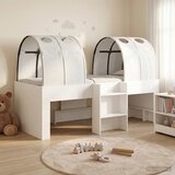  Kidsov krevet na sprat s tunelom Bijela Konstruirano drvo | shoptok.hr