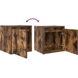  Zidni noćni ormarići 2 kom dimljenog hrasta 38x34x40 cm | shoptok.hr