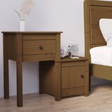 vidaXL Noćni ormarić boja meda 79,5 x 38 x 65,5 cm od masivne borovine Cijene