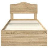  Okvir za krevet s uzglavljem Sonoma hrast 90 x 190 cm | shoptok.hr