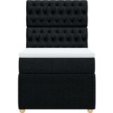 vidaXL box spring krevet s madracem crni 80 x 200 cm od tkanine | shoptok.hr
