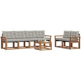 Set vanjskih sofa 7 kom. Prirodna i svijetlo siva | shoptok.hr