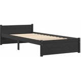  Okvir za krevet od masivnog drva crni 90 x 200 cm | shoptok.hr