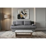 P & B ZOFA S POSTELJNO FUNKCIJO, siva tekstil, leseni material | Shoptok.si