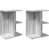  Noćni ormarići 2kom siva sonoma 46,5x29x61cm konstruiranog drva | Eponuda.com