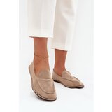 Boto Women's Loafers Made of Eco Suede Flat Beige Miryelle Cene