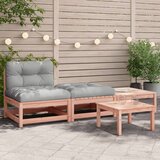 Maison Chic Vrtni kavč - Zunanji kavč brez naslonjal z blazinami in stolčki za noge, (22041858) | Shoptok.si