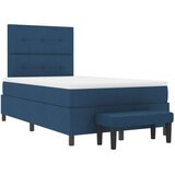 Krevet s podlogom s madracem i klupom plavi 120x190 cm tkanina | shoptok.hr
