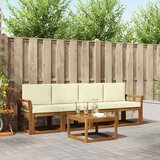  Set vanjskih sofa 5 kom. Prirodna i krem | shoptok.hr