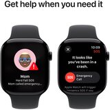 Apple Watch Series 10 GPS 46mm S/M iz MWWP3QF/A Ohišje aluminija crne barve, športni trak crne barve | Shoptok.si