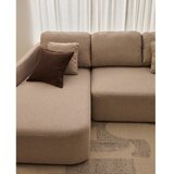 Kave Home Bež sklopiva kutna garnitura od šenila (s desnim kutom/s ležaljkom) Laira – | shoptok.hr