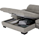CARRYHOME KOTNA SEDEŽNA GARNITURA, tkanina siva | Shoptok.si