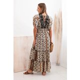Kesi Włoski Women's viscose dress with short sleeves black | Shoptok.si