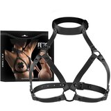 Fetish Submissive Bondage Adjustable Chest Harness Black Cene