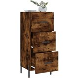 vidaXL Komoda boja dimljenog hrasta 34 5x34x90 cm konstruirano drvo | shoptok.hr