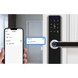 Avatto SDL-A270-S Wi‑Fi pametna digitalna brava s prstnim odtisom, srebrna | Shoptok.si
